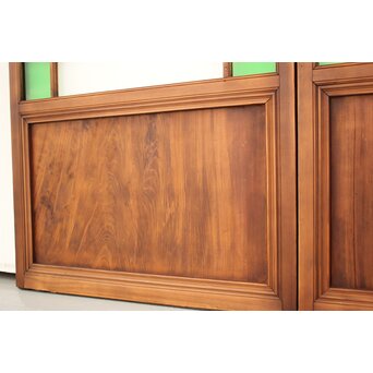 緑色ガラスの建具 2枚1組　GD1196YD 面取りもあり　和洋折衷デザイン