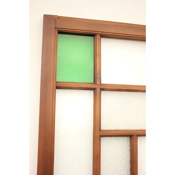 緑色ガラスの建具 2枚1組　GD1196YD 