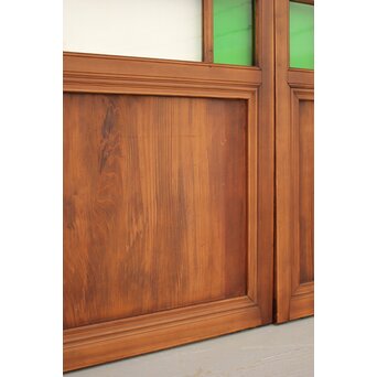 緑色ガラスの建具 2枚1組　GD1196YD 