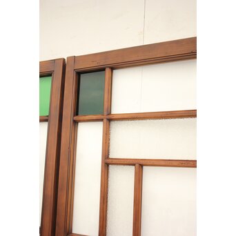 緑色ガラスの建具 2枚1組　GD1196YD 