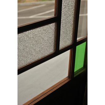 緑色ガラスの建具 2枚1組　GD1196YD 