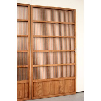 素朴な格子戸 4枚1組　L948 