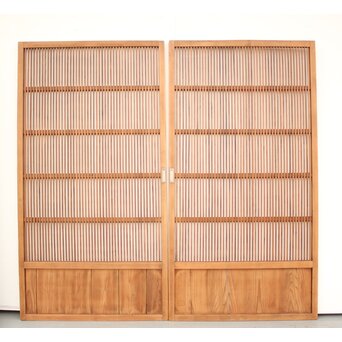 素朴な格子戸 4枚1組　L948 