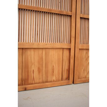 素朴な格子戸 4枚1組　L948 