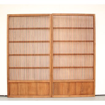 素朴な格子戸 4枚1組　L948 