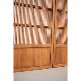 素朴な格子戸 4枚1組　L948 