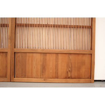 素朴な格子戸 4枚1組　L948 