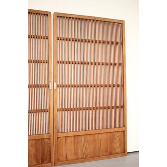 素朴な格子戸 4枚1組　L948 