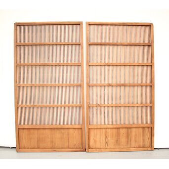 素朴な格子戸 4枚1組　L948 