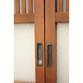 腐食ガラスの格子戸 L949 