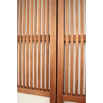 腐食ガラスの格子戸 L949 