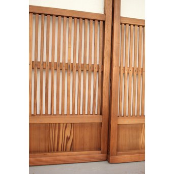 腐食ガラスの格子戸 L949 