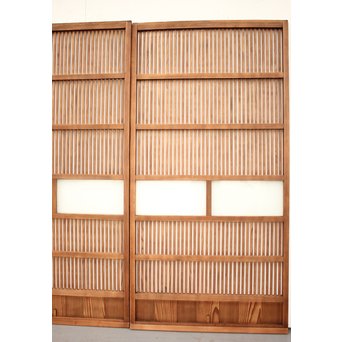 腐食ガラスの格子戸 L949 