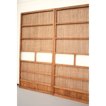 腐食ガラスの格子戸 L949 