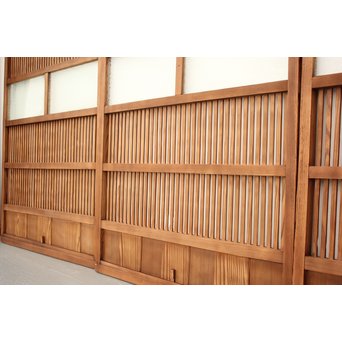 腐食ガラスの格子戸 L949 