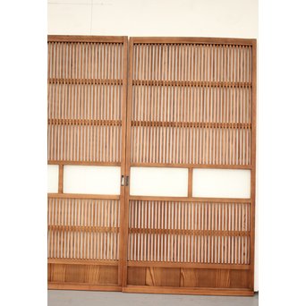 腐食ガラスの格子戸 L949 