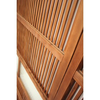 腐食ガラスの格子戸 L949 