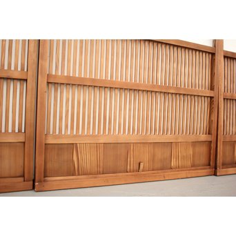 腐食ガラスの格子戸 L949 