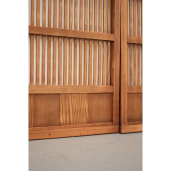 腐食ガラスの格子戸 L949 