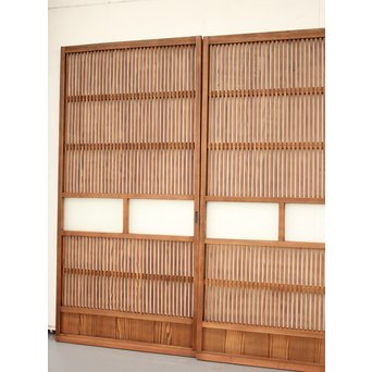 腐食ガラスの格子戸 L949 