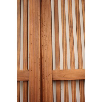 腐食ガラスの格子戸 L949 