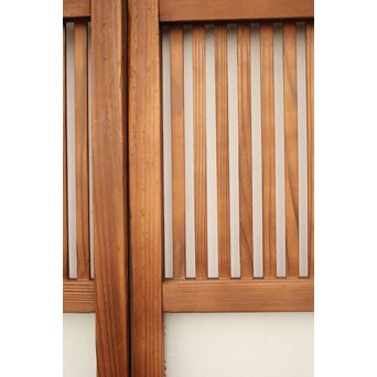 腐食ガラスの格子戸 L949 