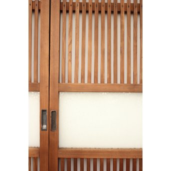 腐食ガラスの格子戸 L949 