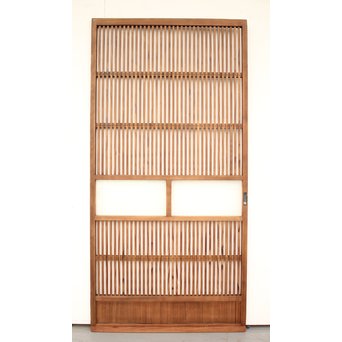 腐食ガラスの格子戸　L950