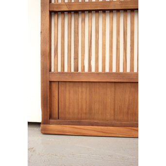 腐食ガラスの格子戸　L950 