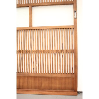 腐食ガラスの格子戸　L950 