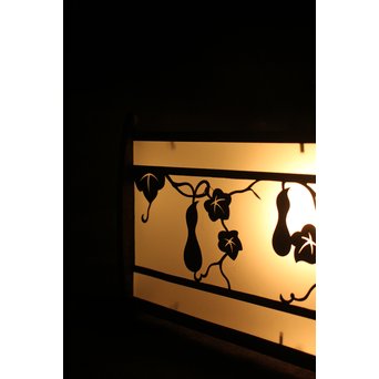 瓢箪模様 多角銅照明　A1910 