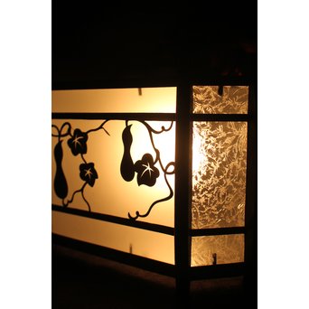 瓢箪模様 多角銅照明　A1910 