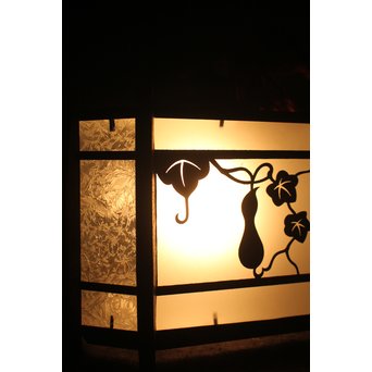 瓢箪模様 多角銅照明　A1910 