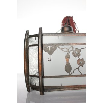 瓢箪模様 多角銅照明　A1910 