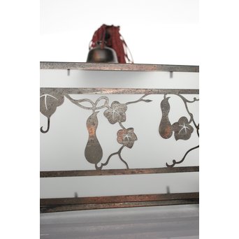 瓢箪模様 多角銅照明　A1910 