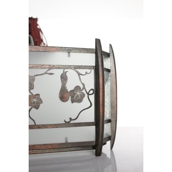 瓢箪模様 多角銅照明　A1910 