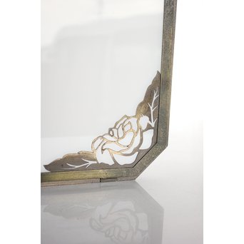 花模様 多角銅照明　A1916Y 