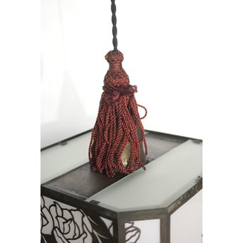 花模様 多角銅照明　A1916Y 