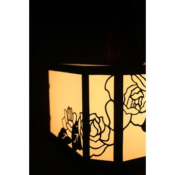 花模様 多角銅照明　A1916Y 