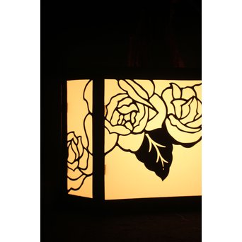 花模様 多角銅照明　A1916Y 