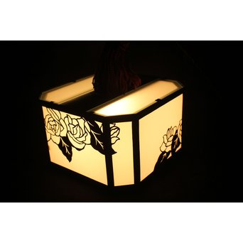 花模様 多角銅照明　A1916Y 