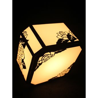 花模様 多角銅照明　A1916Y 