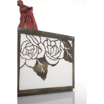 花模様 多角銅照明　A1916Y 