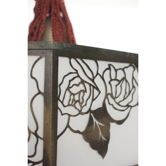 花模様 多角銅照明　A1916Y 