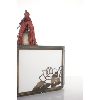 花模様 多角銅照明　A1916Y 