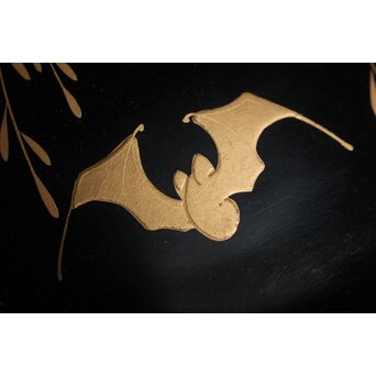 柳蝙蝠蒔絵菓子皿 20客　Q033 