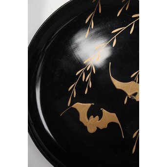 柳蝙蝠蒔絵菓子皿 20客　Q033 