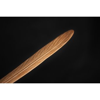 向井正運 白檀羽茶杓　X077 