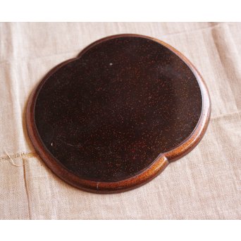 梨地蒔絵 茶銚敷/急須台　Q034 