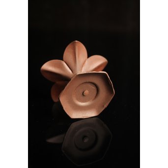 宗完箱 突羽根金象嵌鉄蓋置　M077 